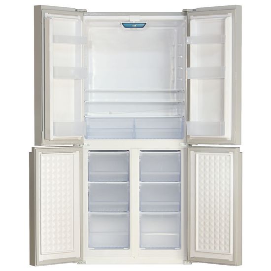 Холодильник Ginzzu NFK-425 White glass