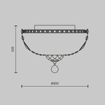 Люстра Maytoni DIA100-CL-03-G