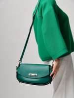 Кожаная сумка Azaro 30645 зеленый изумруд