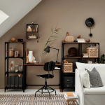 Комбинация: стол, кресло и шкаф - IKEA FJÄLLBO/FJALLBO/KULLABERG/GULLHULT, 100х36 см, 100х136х36 см, сосна/черный, ФЬЕЛЛЬБО/КУЛЛАБЕРГ/ГУЛЛЬХУЛЬТ ИКЕА