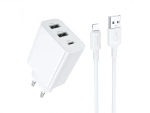 Зарядное устройство Borofone BA105A 3port белый