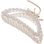 Заколка-краб для волос на блистере «Diana Collection - Olympia», цвет белый, 6см