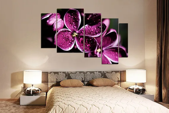 Модульная картина "Капля росы"