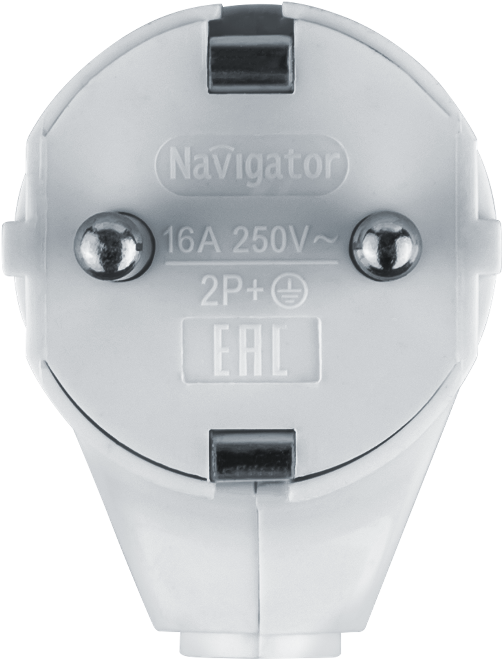 Вилка Navigator 61 362 NCA-PL04-16A-E-WH угловая с/з белая