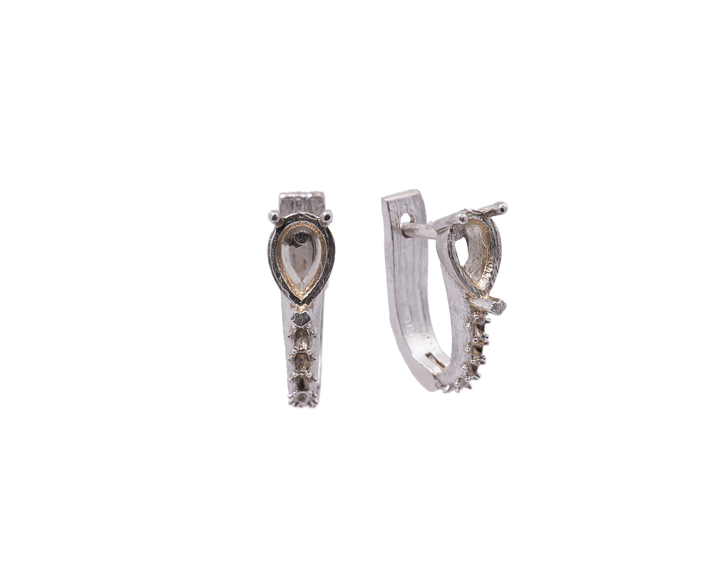 Восковка серьги (груша 6.00 х 4.00 мм - 2 шт. Ø 1.50 мм - 10 шт., 6 деталей)