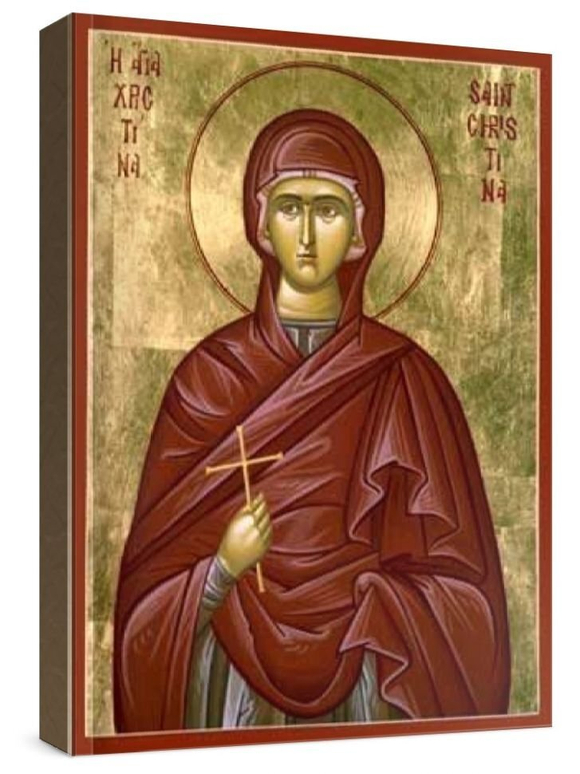 Христина Тирская (рукописная икона)