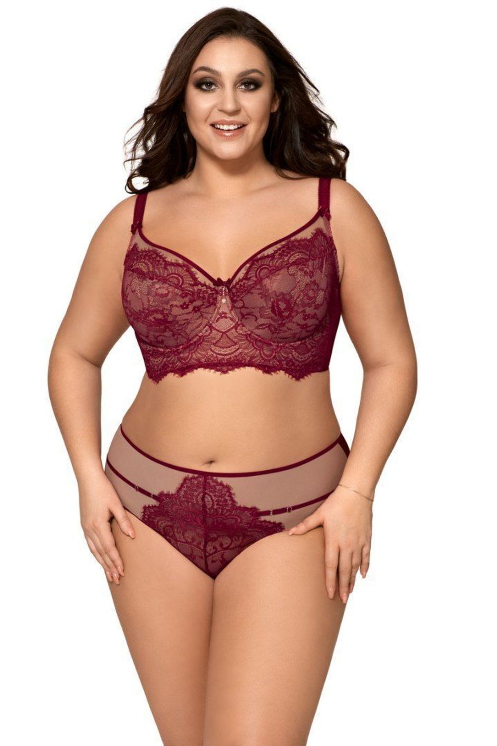 Бюстгальтер на косточках с широким поясом (Размер: 90F) (Цвет: темно-синий)