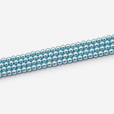 М3-г Майорка шар гладкий 3мм голубой, нить 40см