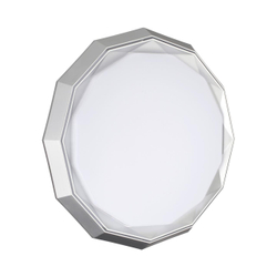 7671/DL COLOR SN 000 Светильник пластик/белый/хром LED 48Вт 3000-6000К D435 IP43 пульт ДУ VAXIN