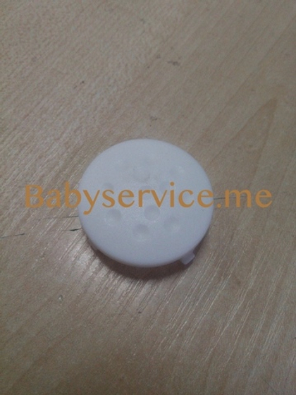 Кнопка для шарнира складывания ручки У D=38,5мм БЕЛАЯ