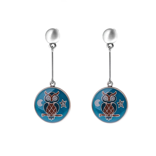 Серьги Clara Bijoux сова A35535.5.TC BL