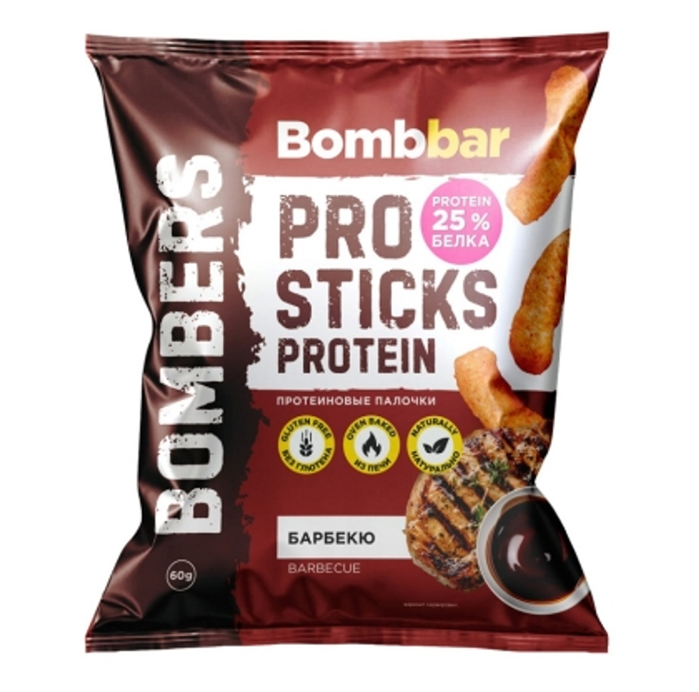 Bombbar Pro Sticks Protein Протеиновые кукурузные палочки (60 гр.)