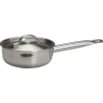 Сотейник 1,7 л. нерж. d=18 см. h=6,5 см. двойное дно с ручкой (индукция)