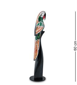 Decor and Gift 23-003-04 Статуэтка «Попугай» дерево+стекл.мозаика 60 см
