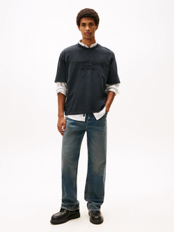 Футболка Tommy Jeans Garment-Dyed Black