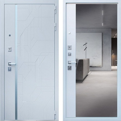 Входная дверь 1055 с зеркалом