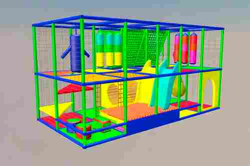 Детский игровой лабиринт с крышей «Сказочный домик» 6,15×2,46×3,3 м