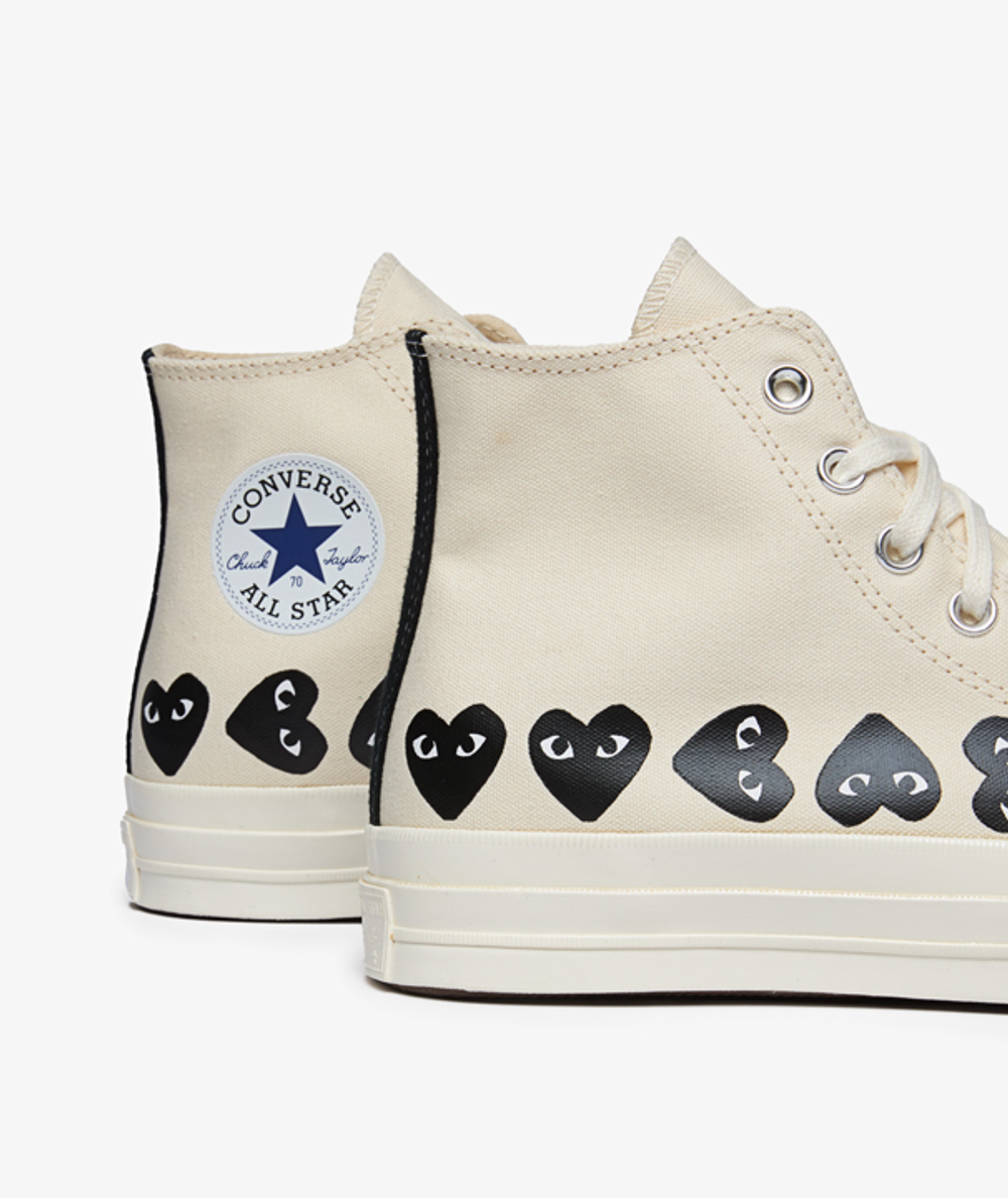Comme des Garcons Play Multi Hearts Chuck 70 Hi x Converse 23 590 HYDRA.MODA