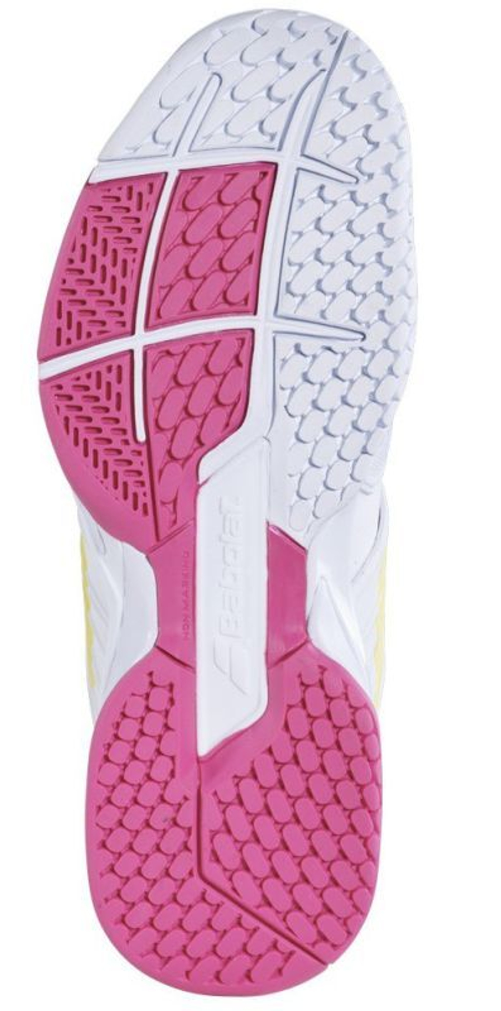 Женские Кроссовки теннисные Babolat Propulse Fury All Court Women - white/sulphur spring