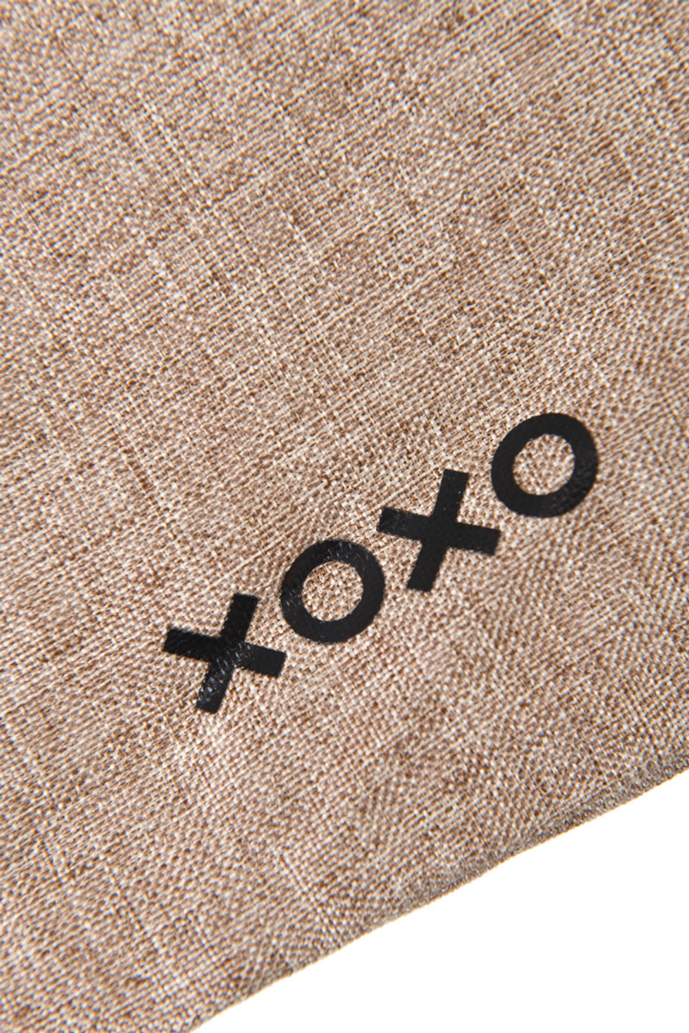 Мешочек XOXO, текстиль, коричневый, 39*23,5 см