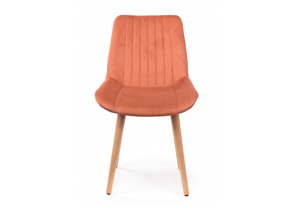 Стул деревянный Woodville Седа терракотовый (zd 432), светлое дерево np, ножки натуральные