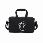 Finerworld Nylon Gym Bag Medium Unisex Sandstone, Texture Black