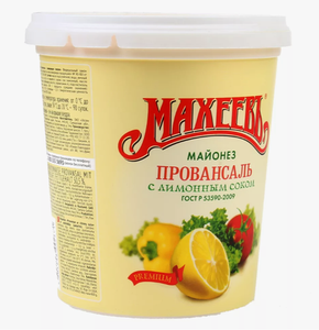 МАЙОНЕЗ ПРОВАНСАЛЬ С ЛИМОННЫМ СОКОМ 50.5% В 800ГР МАХЕЕВЪ