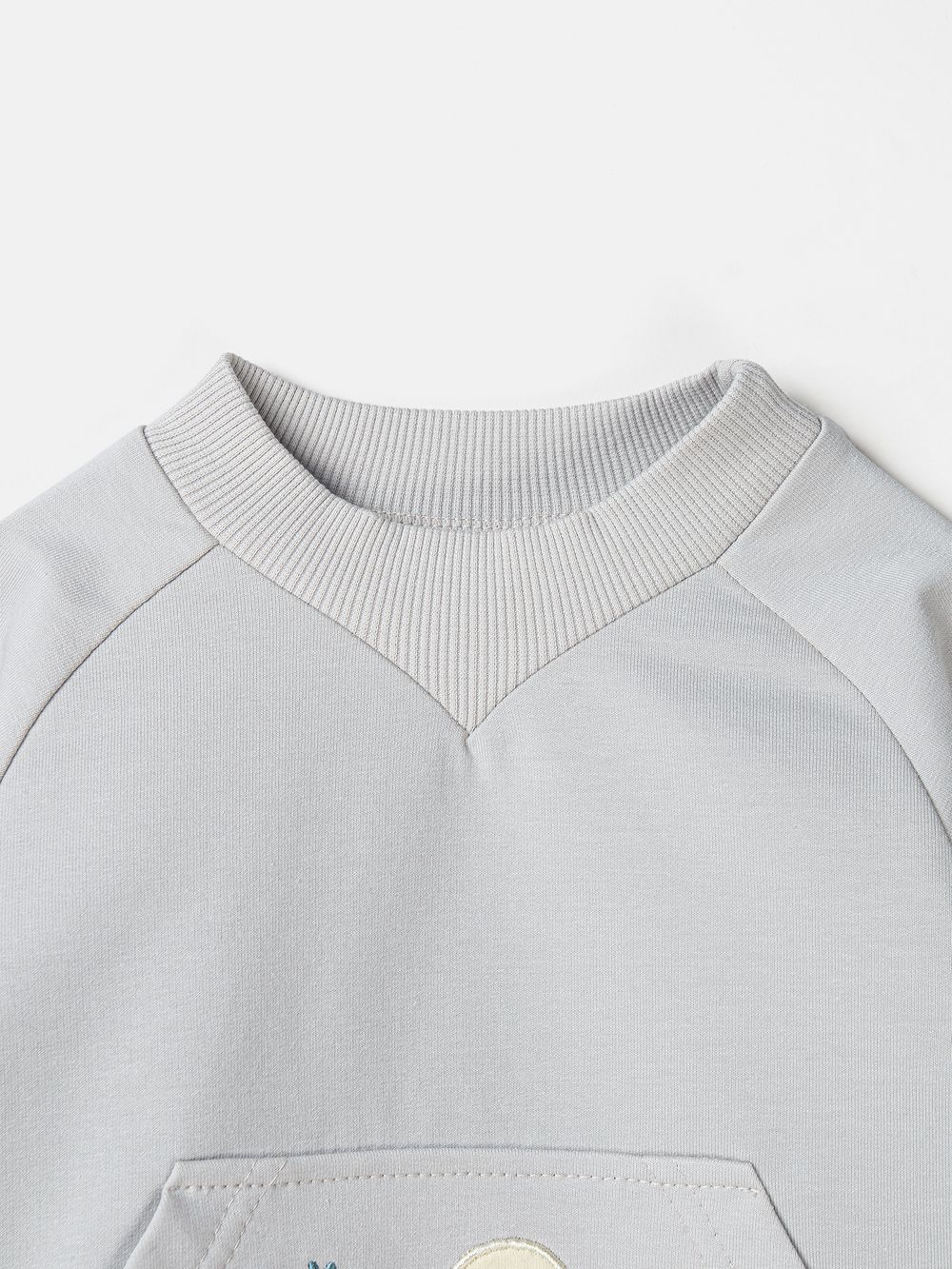 Свитшот облегченный "Жемчуг" с карманом-кенгуру 0+