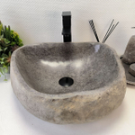 Раковина из речного камня RS63327 (48*42*16) 0122