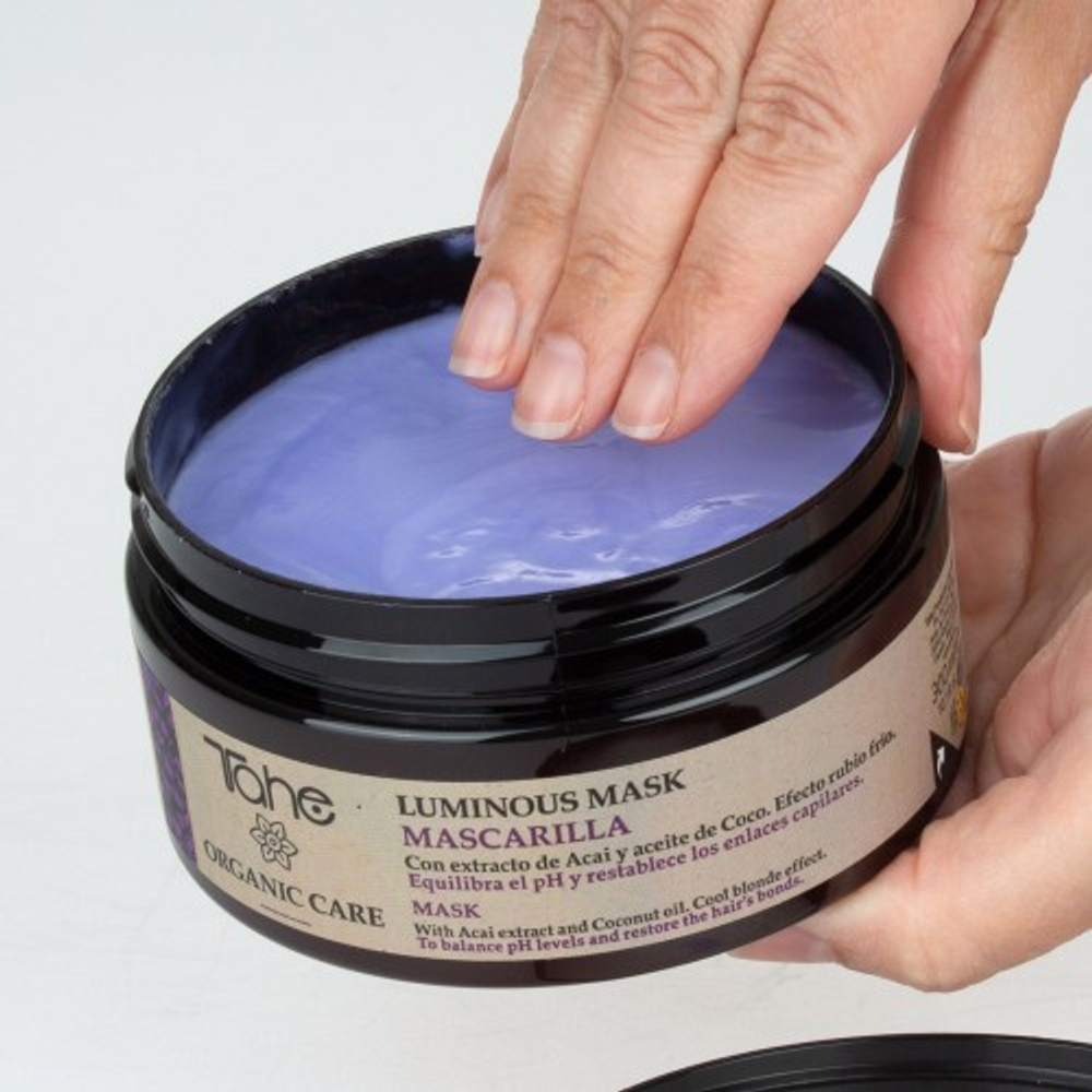 Tahe Маска для поддержания холодного блонда- LUMINOUS MASK COOL BLONDE EFFECT,300 мл
