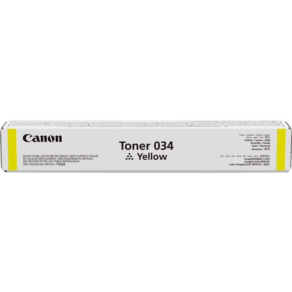 Тонер CANON 034 Y желтый