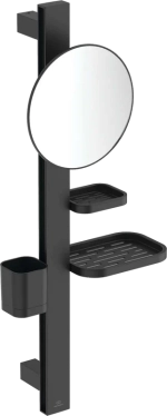 Зеркало с аксессуарами IDEAL STANDARD ALU+ IS Beauty Bar S, черный матовый