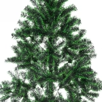 Ёлка «Северное сияние» 180 см, ПВХ зеленый иней (400 веток)