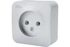 Розетка Systeme Electric BLANCA без заземления накладная алюминий 30873