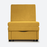 Кресло-кровать "Экономик" 70 см, велюр Dream Yellow