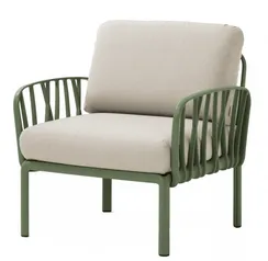 Уличное кресло Komodo Poltrona, агава, панама