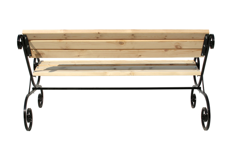 Лавочка садовая Завиток арт.НПА3262 1,5м  1уп(доски + стойки)