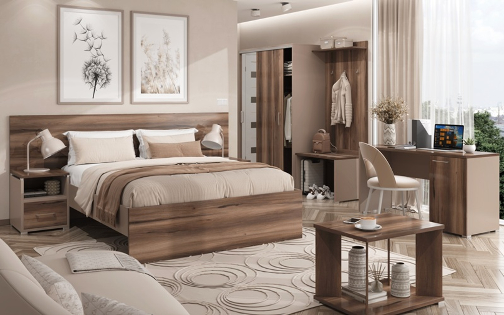 Кровать двухспальная ГМЛ10 МАЛЛОУ