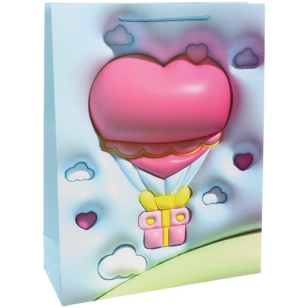 Пакет подарочный «Шарики в воздухе» 31*40*12 см, микс