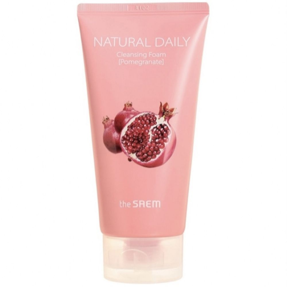 The Saem Natural Daily Cleansing Foam Pomegranate пенка для умывания с экстрактом граната