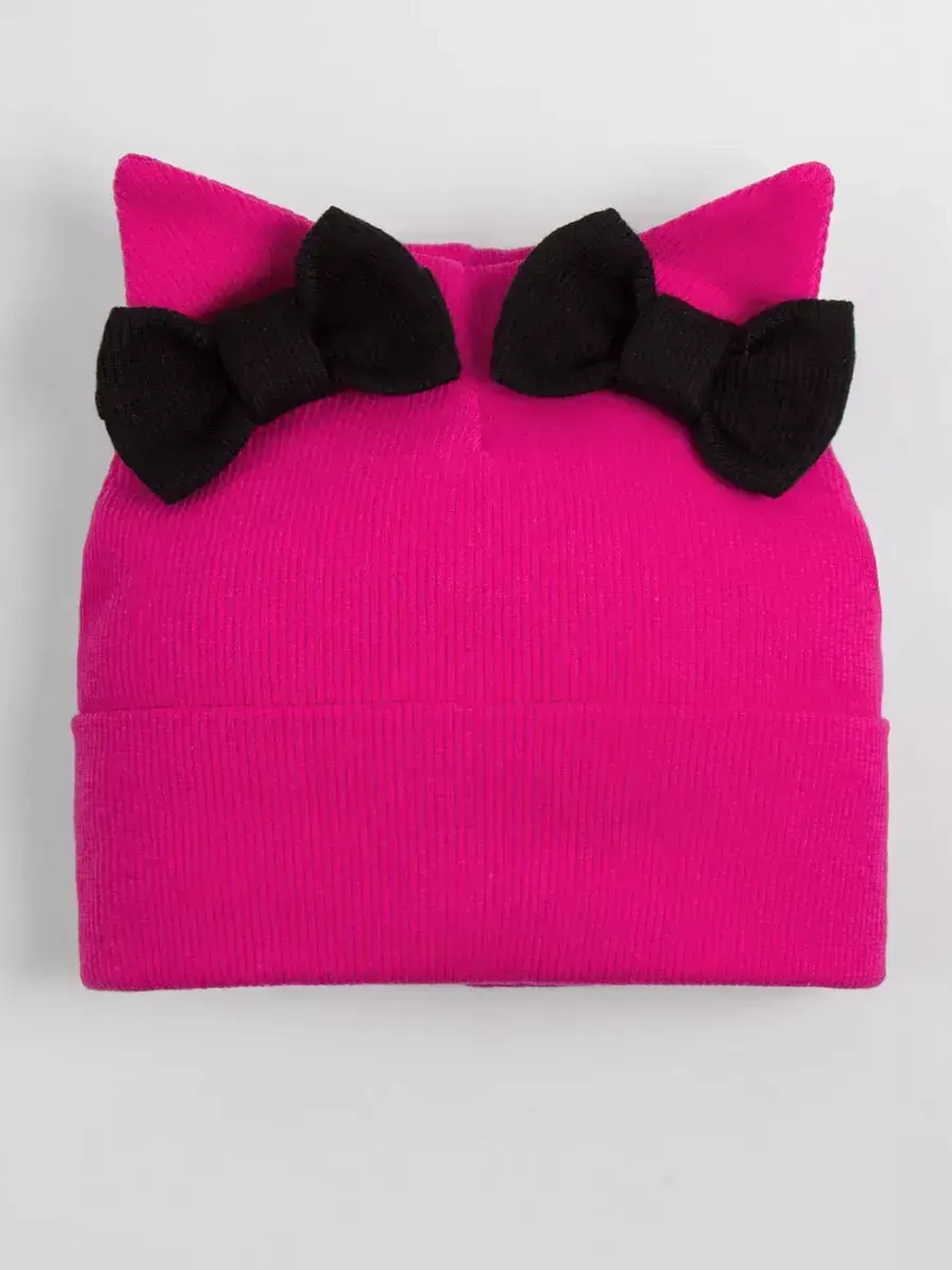 Шапка для девочки осенняя с ушками