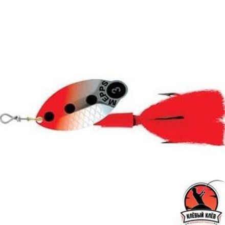 Блесна вращ. Mepps LUSOX FLUO, 3, Silver/Red (блистер)
