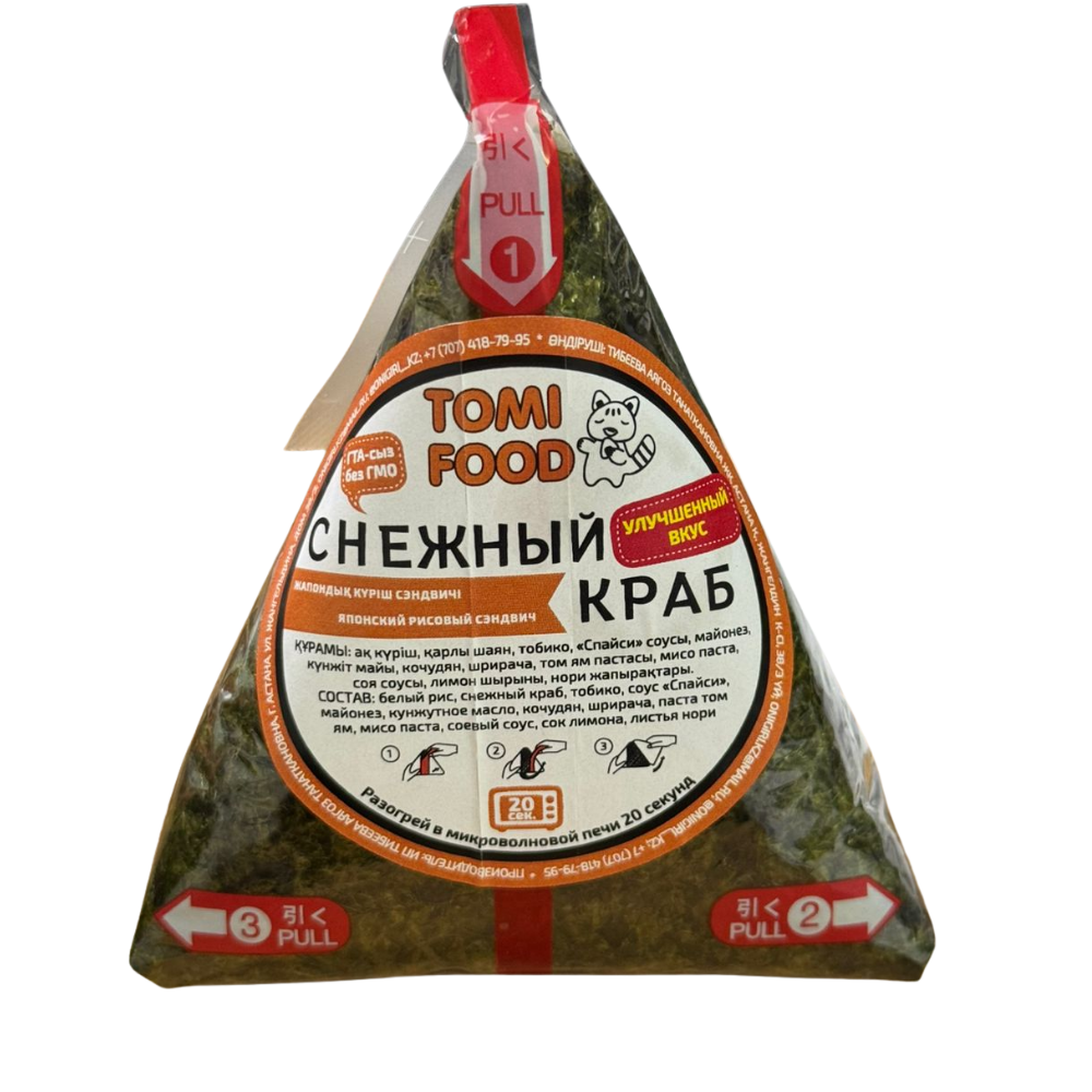 Онигири Tomi Food Снежный краб 100 гр