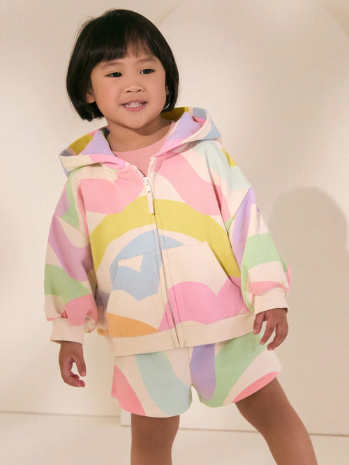 Шорты для девочки Next AD1-784, Молочный, Розовый, Голубой