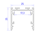 GP2500BK черный 2000*25*25