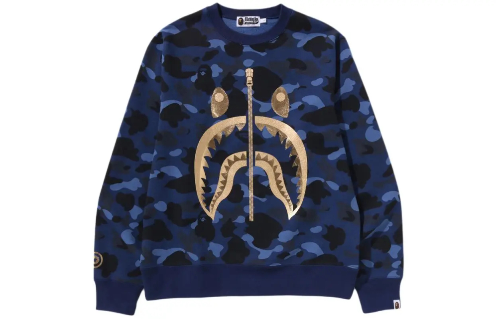 A Bathing Ape Color Camo Shark Crewneck Ss24