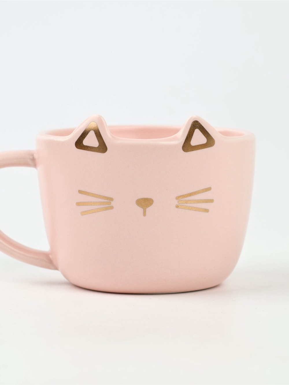 Чайная пара «Мяу»: кружка 200 мл, блюдце 18×11 см, ложка