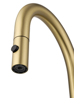 Смеситель для кухни с выдвижным изливом WONZON & WOGHAND, Брашированное золото (WW-A21252-BG)