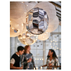 IKEA FRÖJDA  (ИКЕА ФРÖЙДА)  -  Подвесное украшение, хромированный эффект, 30 см