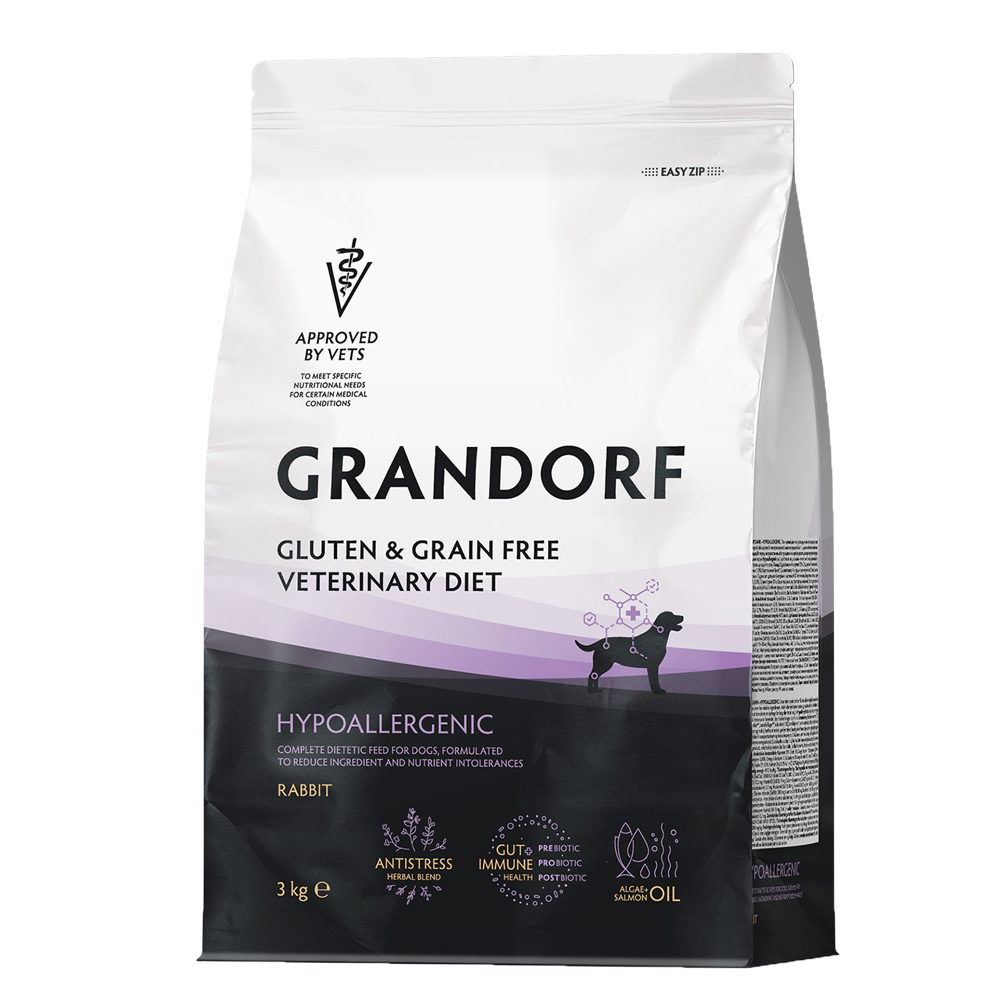 GRANDORF VETDIET Hypoallergenic Rabbit - ВЕТДИЕТА для собак при пищевой аллергии.